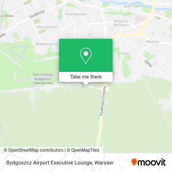 Bydgoszcz Airport Executive Lounge map