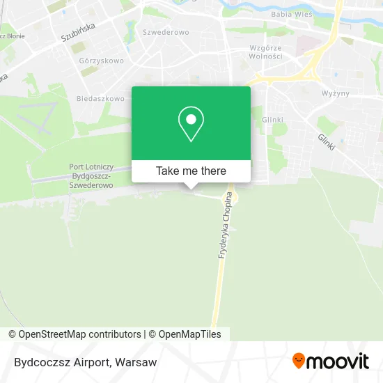 Карта Bydcoczsz Airport