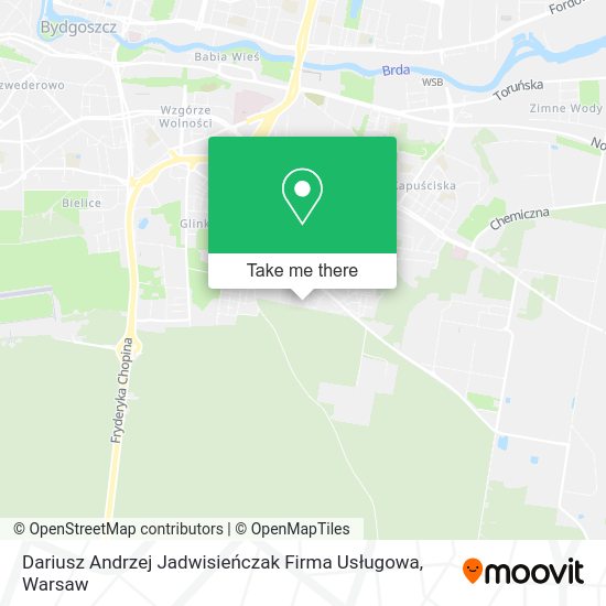 Dariusz Andrzej Jadwisieńczak Firma Usługowa map