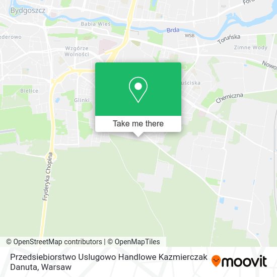 Przedsiebiorstwo Uslugowo Handlowe Kazmierczak Danuta map