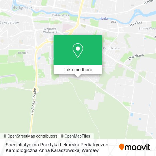 Specjalistyczna Praktyka Lekarska Pediatryczno-Kardiologiczna Anna Karaszewska map