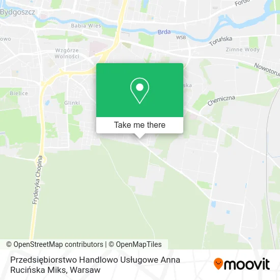 Карта Przedsiębiorstwo Handlowo Usługowe Anna Rucińska Miks