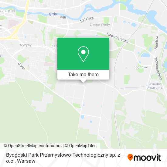 Карта Bydgoski Park Przemysłowo-Technologiczny sp. z o.o.