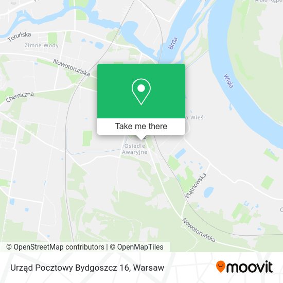 Urząd Pocztowy Bydgoszcz 16 map