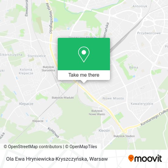 Ola Ewa Hryniewicka-Kryszczyńska map