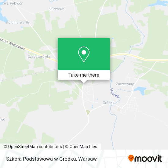 Szkoła Podstawowa w Gródku map