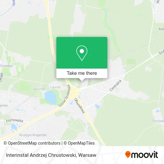 Interinstal Andrzej Chrustowski map