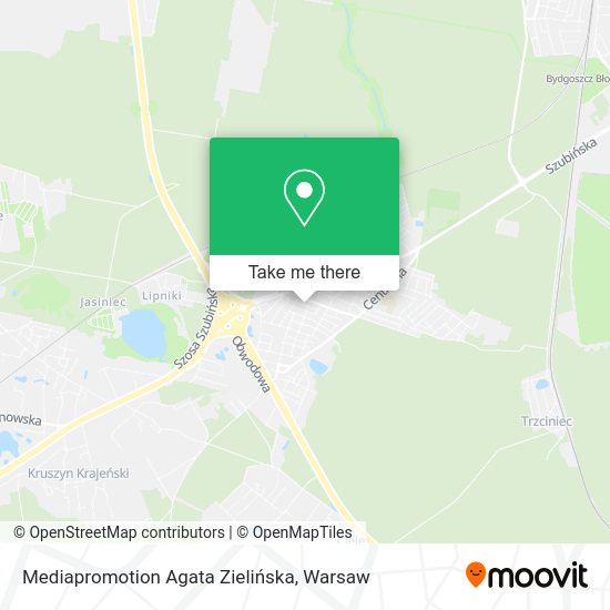 Mediapromotion Agata Zielińska map