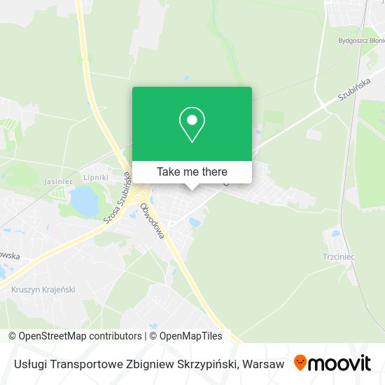 Usługi Transportowe Zbigniew Skrzypiński map