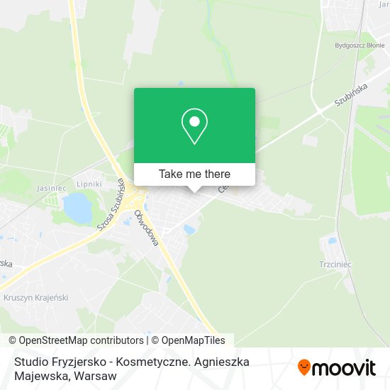 Studio Fryzjersko - Kosmetyczne. Agnieszka Majewska map