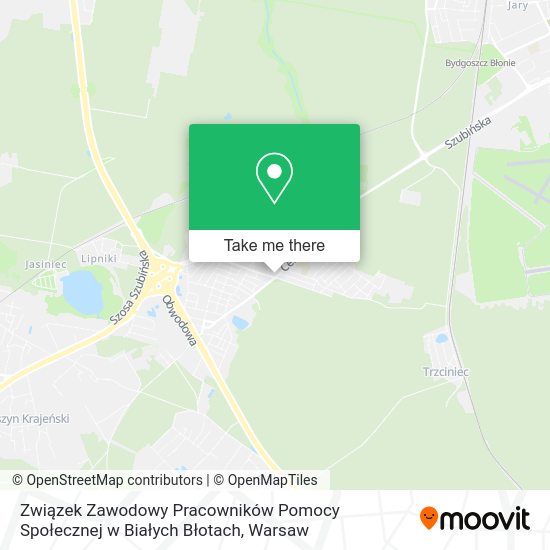 Związek Zawodowy Pracowników Pomocy Społecznej w Białych Błotach map