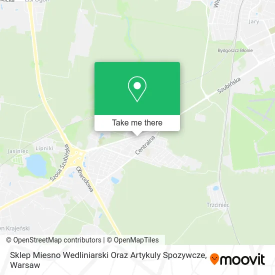 Карта Sklep Miesno Wedliniarski Oraz Artykuly Spozywcze