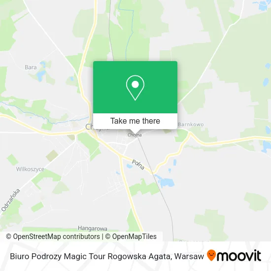 Карта Biuro Podrozy Magic Tour Rogowska Agata