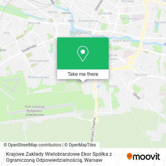 Krajowe Zakłady Wielobranżowe Ekor Spółka z Ograniczoną Odpowiedzialnością map