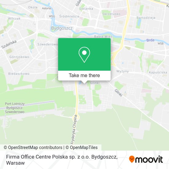 Карта Firma Office Centre Polska sp. z o.o. Bydgoszcz