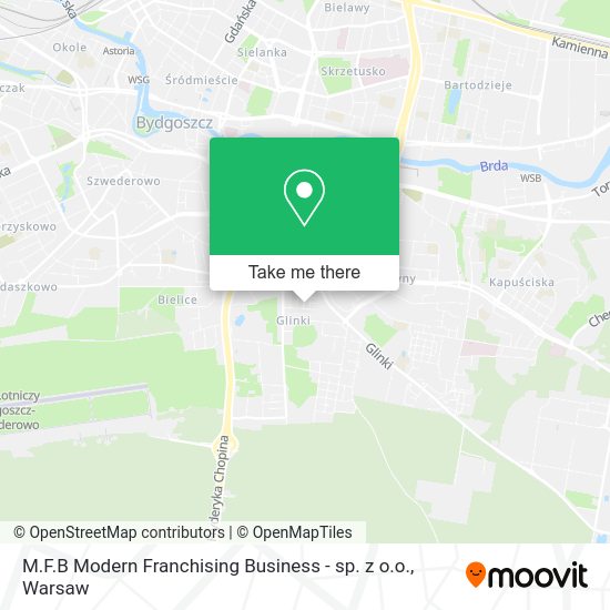 Карта M.F.B Modern Franchising Business - sp. z o.o.