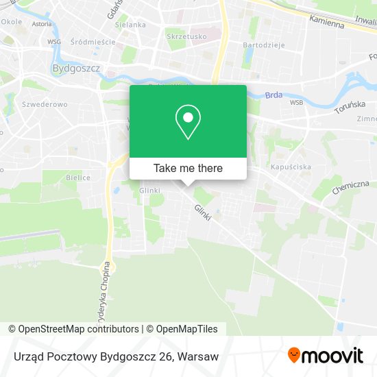 Urząd Pocztowy Bydgoszcz 26 map