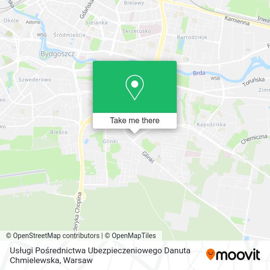 Usługi Pośrednictwa Ubezpieczeniowego Danuta Chmielewska map