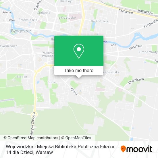 Wojewódzka i Miejska Biblioteka Publiczna Filia nr 14 dla Dzieci map