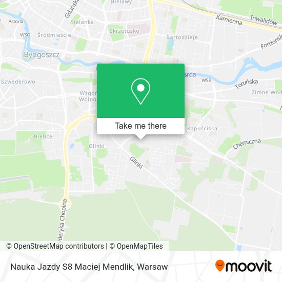 Nauka Jazdy S8 Maciej Mendlik map