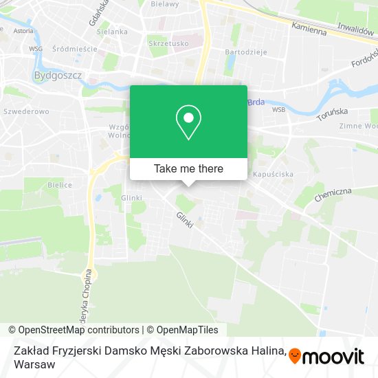 Zakład Fryzjerski Damsko Męski Zaborowska Halina map