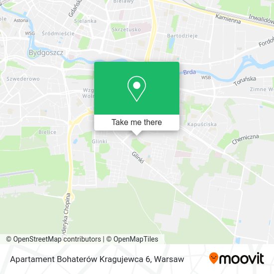 Apartament Bohaterów Kragujewca 6 map