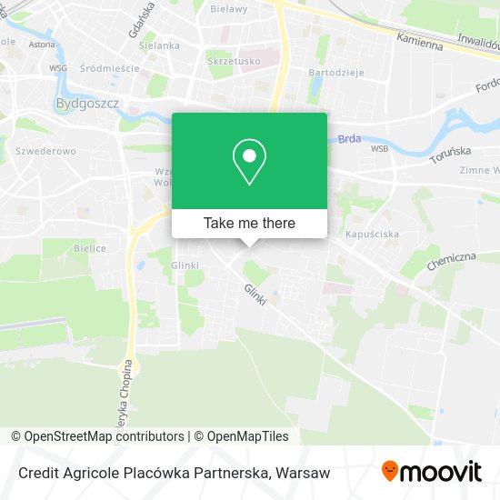 Credit Agricole Placówka Partnerska map