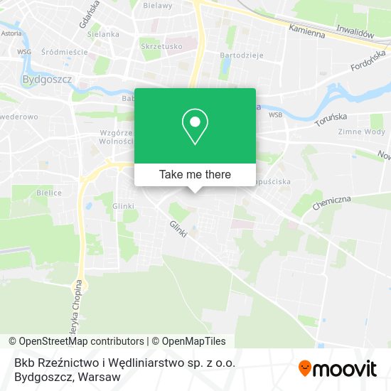 Bkb Rzeźnictwo i Wędliniarstwo sp. z o.o. Bydgoszcz map