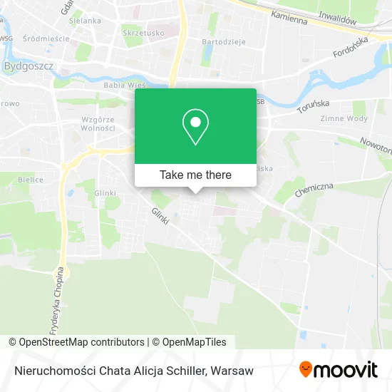 Nieruchomości Chata Alicja Schiller map