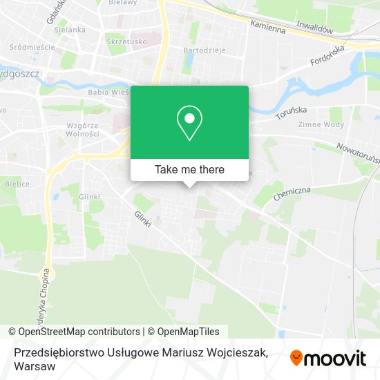 Przedsiębiorstwo Usługowe Mariusz Wojcieszak map