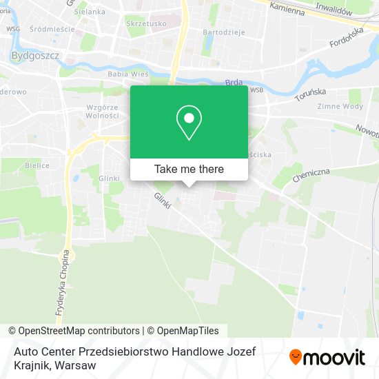 Auto Center Przedsiebiorstwo Handlowe Jozef Krajnik map