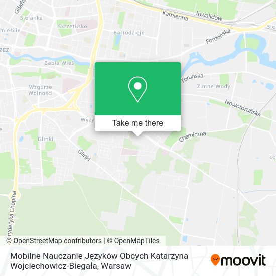 Mobilne Nauczanie Języków Obcych Katarzyna Wojciechowicz-Biegała map