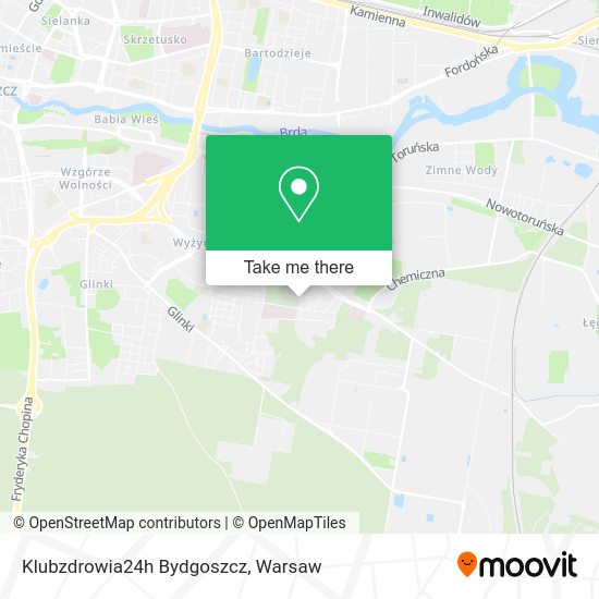 Klubzdrowia24h Bydgoszcz map