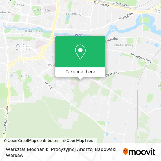 Warsztat Mechaniki Precyzyjnej Andrzej Badowski map