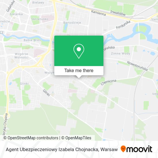 Agent Ubezpieczeniowy Izabela Chojnacka map