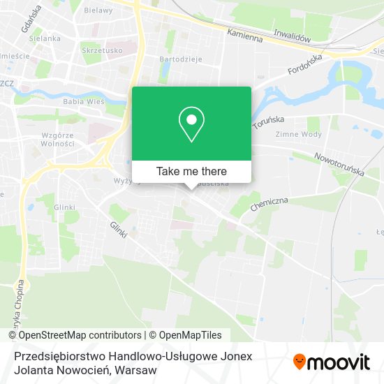 Przedsiębiorstwo Handlowo-Usługowe Jonex Jolanta Nowocień map