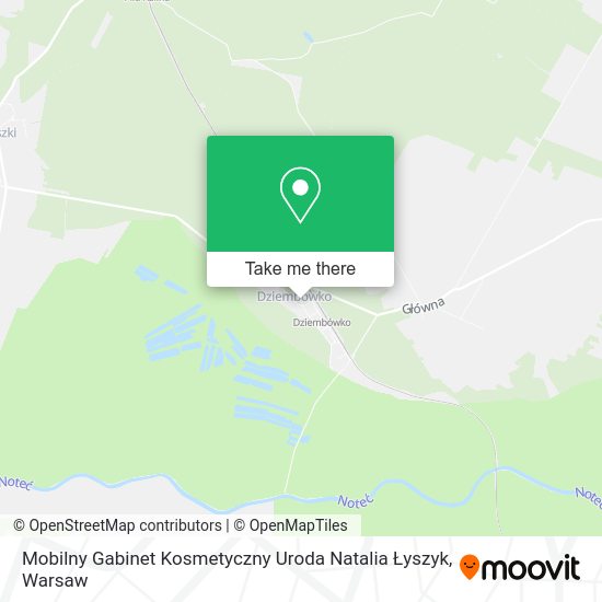 Mobilny Gabinet Kosmetyczny Uroda Natalia Łyszyk map