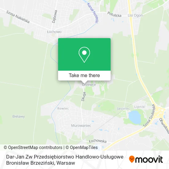 Dar-Jan Zw Przedsiębiorstwo Handlowo-Usługowe Bronisław Brzeziński map