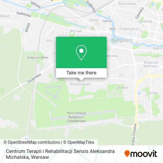 Карта Centrum Terapii i Rehabilitacji Sensis Aleksandra Michalska