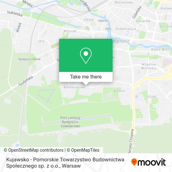 Kujawsko - Pomorskie Towarzystwo Budownictwa Społecznego sp. z o.o. map