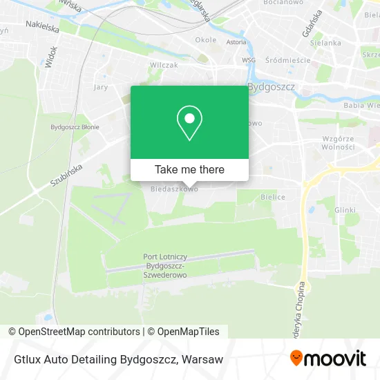 Карта Gtlux Auto Detailing Bydgoszcz