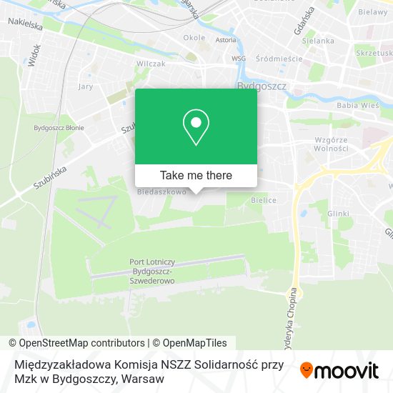 Międzyzakładowa Komisja NSZZ Solidarność przy Mzk w Bydgoszczy map