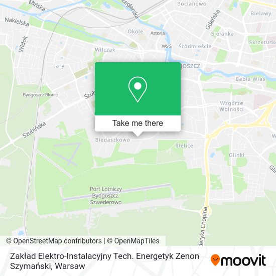 Zakład Elektro-Instalacyjny Tech. Energetyk Zenon Szymański map