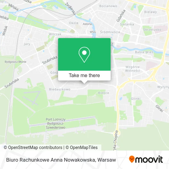 Карта Biuro Rachunkowe Anna Nowakowska