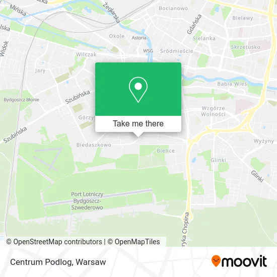 Centrum Podlog map