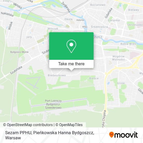 Sezam PPHU, Pieńkowska Hanna Bydgoszcz map