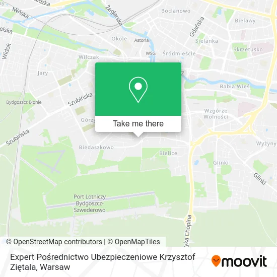 Карта Expert Pośrednictwo Ubezpieczeniowe Krzysztof Ziętala