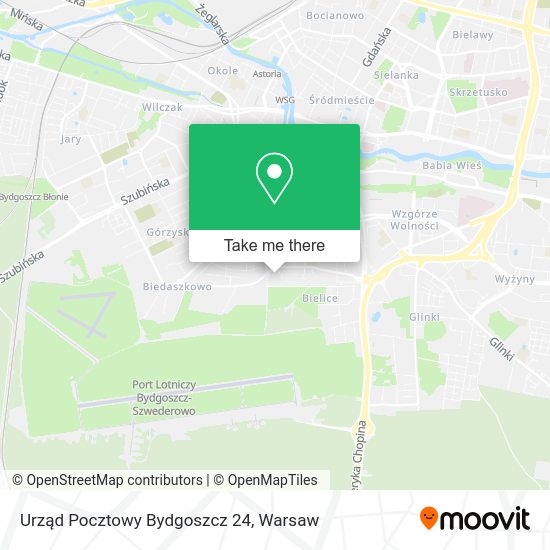 Urząd Pocztowy Bydgoszcz 24 map