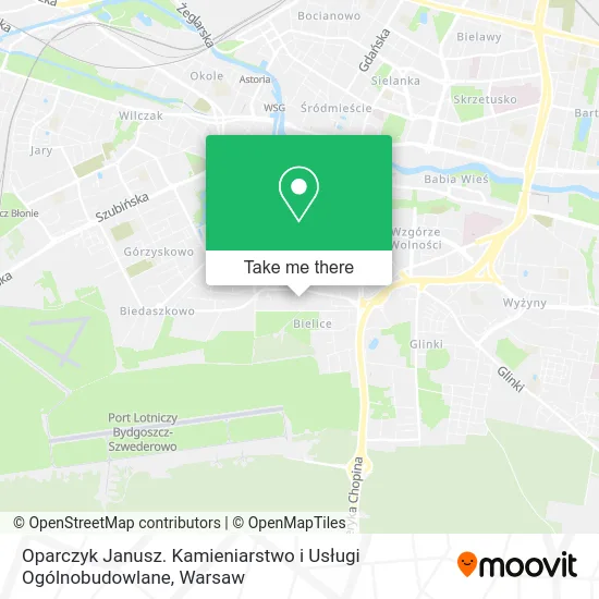 Oparczyk Janusz. Kamieniarstwo i Usługi Ogólnobudowlane map