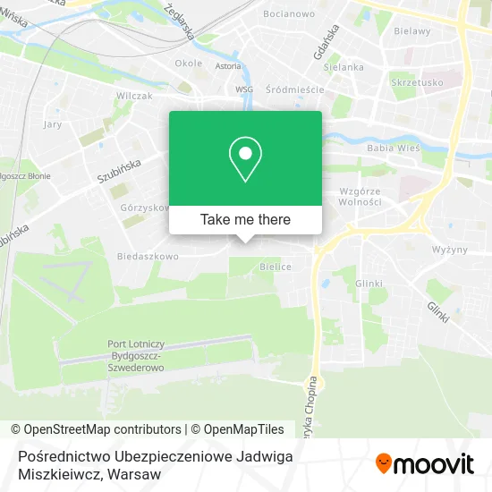 Pośrednictwo Ubezpieczeniowe Jadwiga Miszkieiwcz map